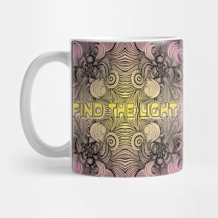 Find the Light Fractal, Pink and Black Mug